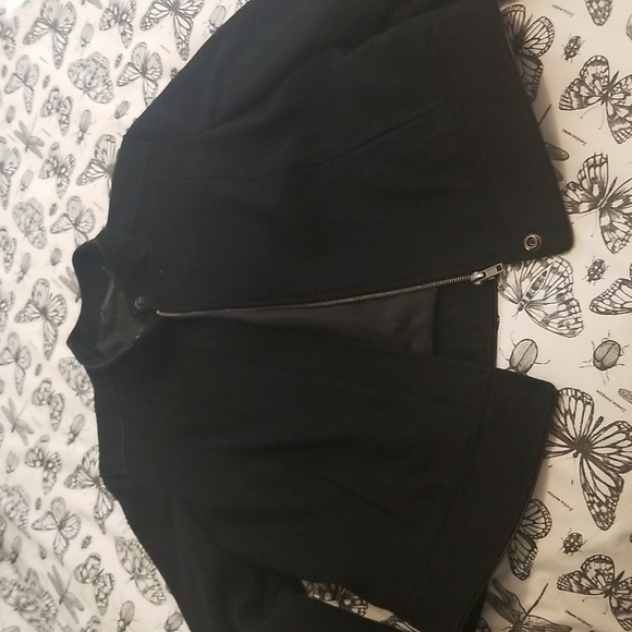 Mossimo Wool Blend Bomber Jacket- M - Picture 3 of 10